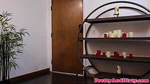 Busty Femdom Fucked by Her Slave in Bondage Fantasy with Riding Cowgirl and Doggystyle