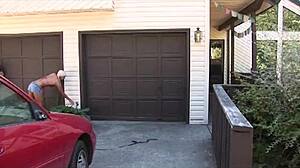 Blonde Performs Blowjob During Car Wash