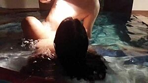 i played a game with my buddy's old lady in the pool.