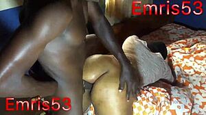 Her fat ass bent over for big black cock in hardcore reality sex, making me cum hard.