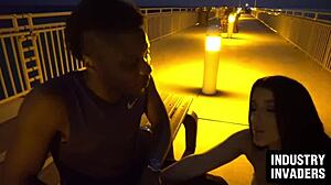 Jessica Jewels feels intense pleasure from facial with big black cock in Florida