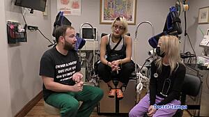 Dr. Tampa Humiliates Patient Channy Crossfire in Hospital Spreading Ass and Pussy