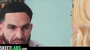 Leana Lovings Helps Pornstars and Joins the Movie!