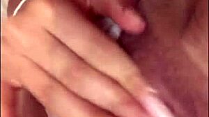 Latina mexican beauty plays with dildo toys at home