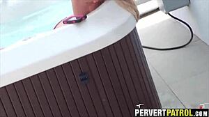 Blonde Chick Loves Deepthroat Outdoors