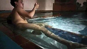 i played a game with my buddy's old lady in the pool.