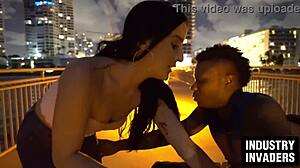 Jessica Jewels feels intense pleasure from facial with big black cock in Florida