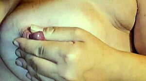 pregnant wife gets wet and rips clothes for striptease