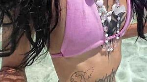 Time to philosophize by the pool with a huge toy