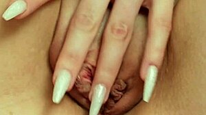 Is Emma Ester's solo masturbation with ripped clothes and dripping tight pussy lips too much for you?