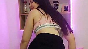 Brazilian girl performs funk dance