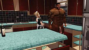 Cuckold Maid Loves Monster Cock