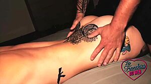 Analeya jeune coquine takes two cocks in wild threesome