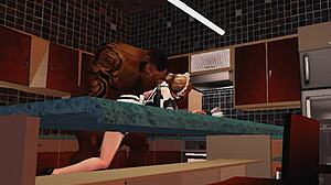 Cuckold Maid Loves Monster Cock