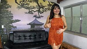 In her debut at the mansion, Leticia Cortes experiences her first time filming with backstage Brazilian action and wet pussy play.