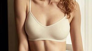 These Romanian lingerie models are cute and barefoot in underwear