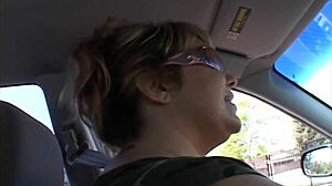 velicity von loves sucking bbc while riding in pantyhose