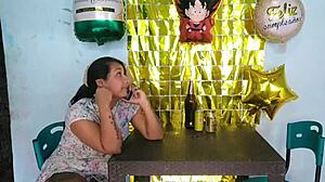 i surprise my latina lover with muff diving, she rewards with big ass fucking