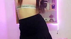 Brazilian girl performs funk dance