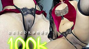 Latina Goth Squirts While Riding BBC