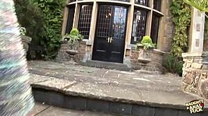 They FUCK her BENT OVER, CUM on FACE