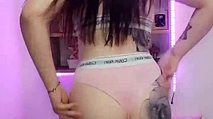 Brazilian girl performs funk dance