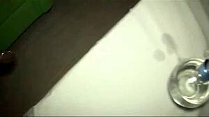 ladyboy nadia in miniskirt gets bareback facial