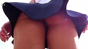 Upskirt Girl Without Panties In Hidden Cam