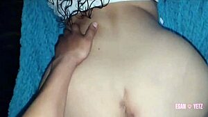 Latina milf sister-in-law with big tits and ass gets her pussy sucked intensely