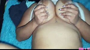 Latina milf sister-in-law with big tits and ass gets her pussy sucked intensely