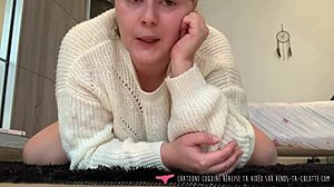 Young French Amateur Girl Masturbates In Her Wet Panties For You To Watch