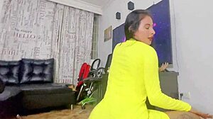 my boyfriend opens my ass in the living room of my house