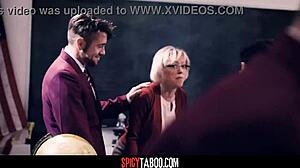 I am a mature teacher in a group class with students.