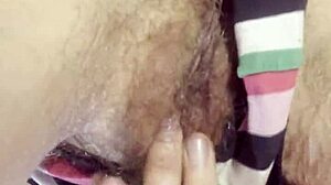First Time Cumming On Camera With Dripping Wet Hairy Brunette Orgasm