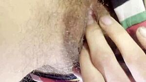 First Time Cumming On Camera With Dripping Wet Hairy Brunette Orgasm