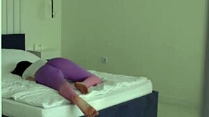 the stepson saw his petite stepmom masturbate, then she got fucked rough