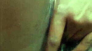 public piss from horny ebony with wet hairy pussy outdoors 😈💦