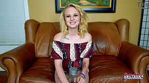 bonnie wolf swallows after pussy banging