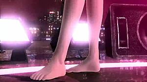 meiko in full nude cat costume, goddess-like with big tits and ass