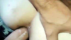 beautiful milf wife puts on stockings and seduces husband for anal sex