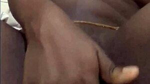 ebony solo masturbation