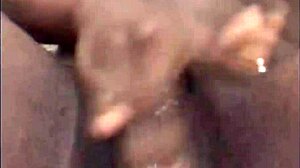 ebony solo masturbation