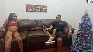 Latina amateur tries anal for first time in doggystyle assfucking