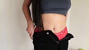 Stepsister strips in front of me, leading to our first time together