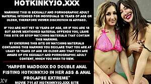 Harper Maddoxx does double anal fisting