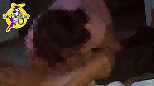 Old cuckold films his wife in blowbang and bukkake session