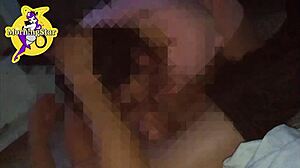 Old cuckold films his wife in blowbang and bukkake session