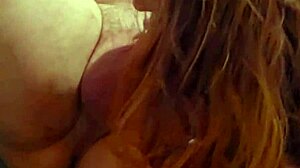 sexy redhead enjoys a teasing moment