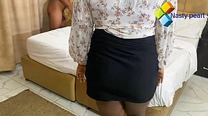 Hotel Cleaner Sees Naked Man and Gets Fucked Quickly