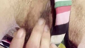 First Time Cumming On Camera With Dripping Wet Hairy Brunette Orgasm